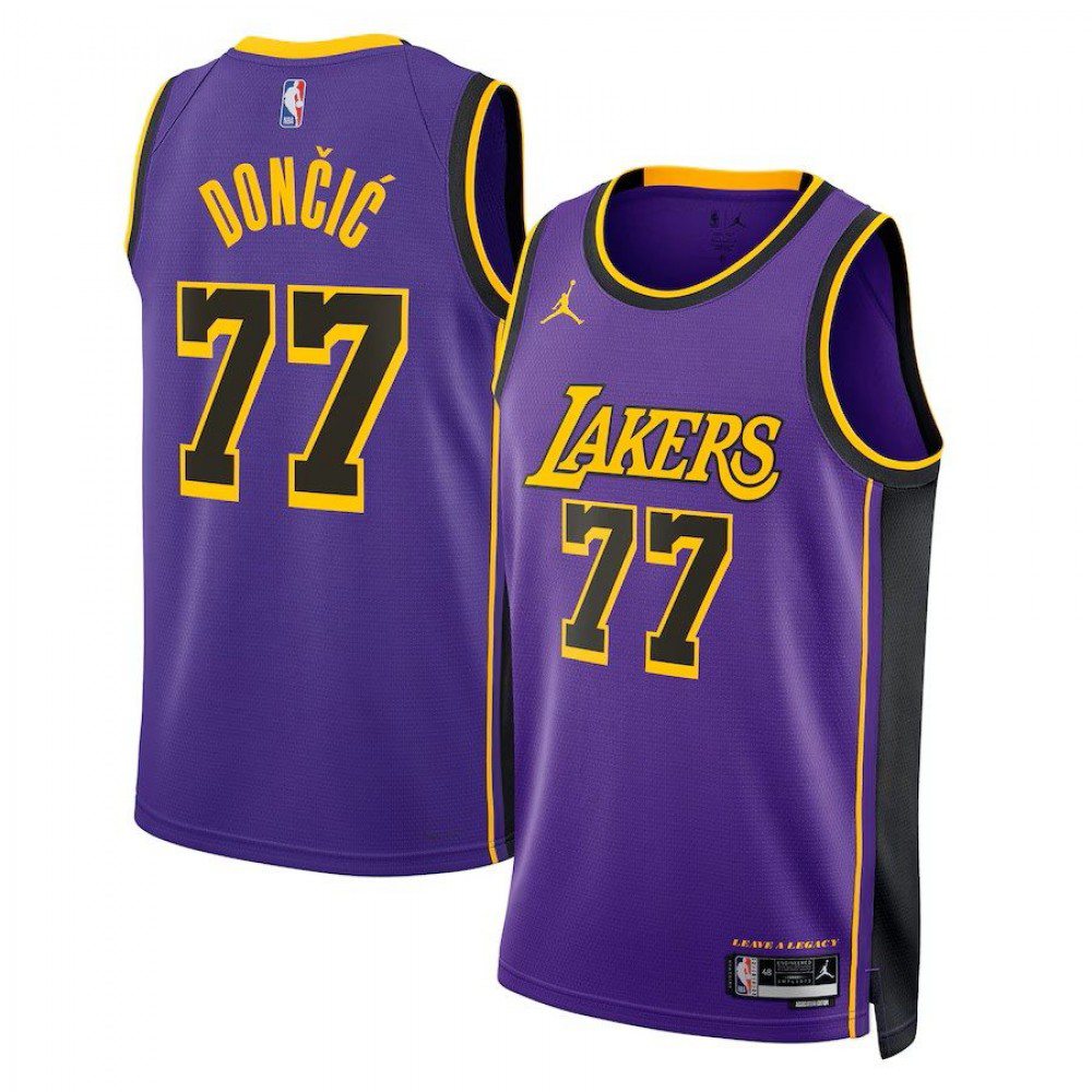 Los Angeles Lakers Unisex Jordan Brand Statement Edition Swingman Jersey - Purple - Luka Dončić-Pro Kit Vault | Brand New 26/27 Sports Jerseys